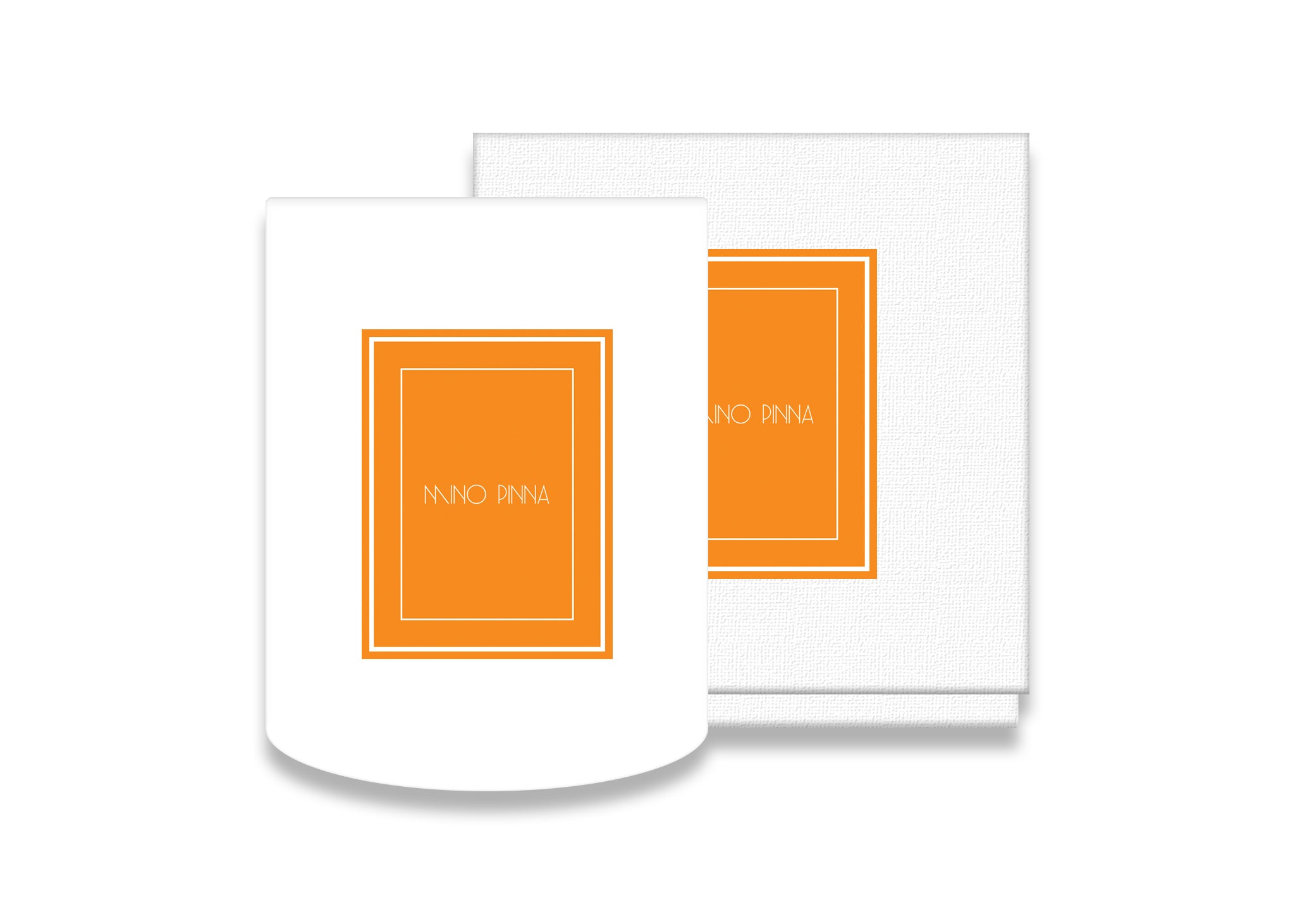 orange & cinnamon luxury candles with white box